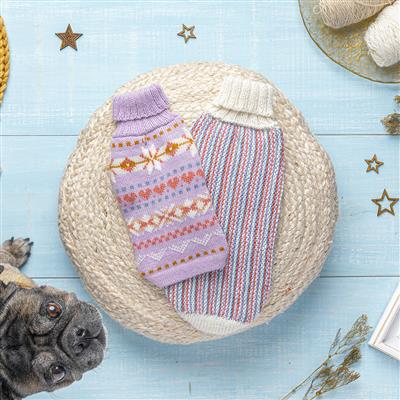 Lavender Sunrise Alpaca Dog Sweater