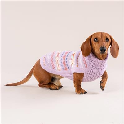 Lavender Sunrise Alpaca Dog Sweater