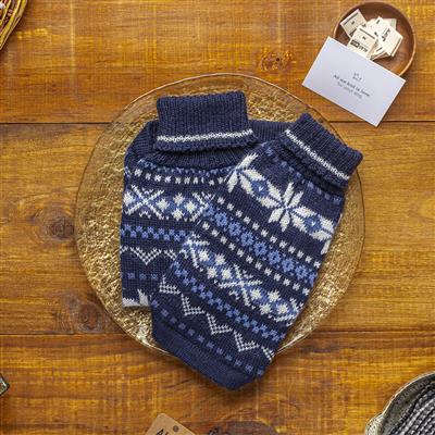Winter Night Alpaca Dog Sweater