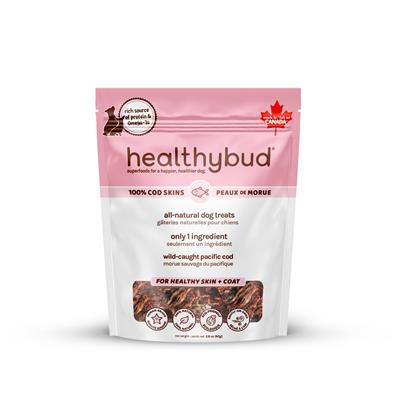 Healthybud's Single-Ingredient Cod Skin Cube Dog Treat 2.8oz
