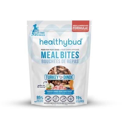 Healthybud's Freeze-Dried Turkey Meal Bites for Dogs 14oz