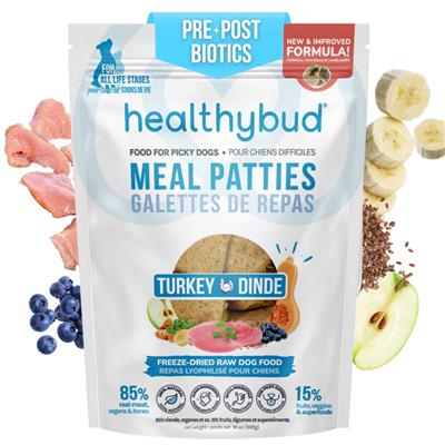 Healthybud's Freeze-Dried Turkey Meal Bites for Dogs 14oz