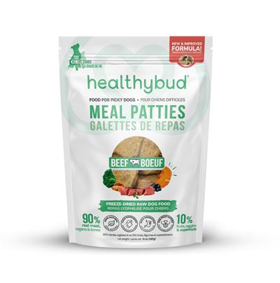 Healthybud's Freeze-Dried Beef Meal Patties for Dogs 14oz