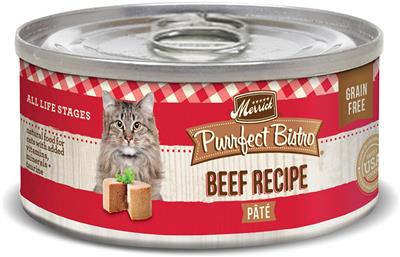 Merrick Cat Purrfet Bistro Beef Pate 3oz.(Case of 24)