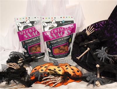 Spooktacular Snacks 5 oz Cinnamon Honey & Apple Treats by Lazy Dog
