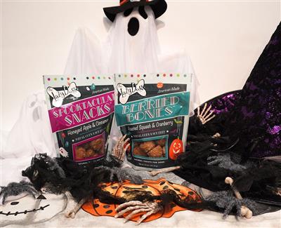 Spooktacular Snacks 5 oz Cinnamon Honey & Apple Treats by Lazy Dog