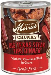 Merrick Dog Chuncky Big Texas Steak 12.7oz. (Case of 12)