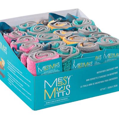 Messy Mutts Dog Microfiber Mini Towel 10in. x 10in. (Assorted, 20 count)