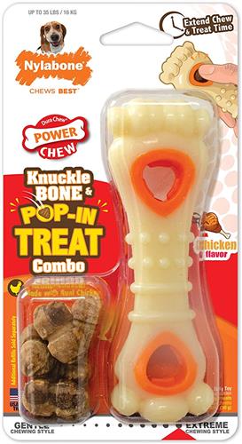 Nylabone Power Chew Souper Bone  PopIn Treat Toy Combo Chicken, XS/Petite  Up To 15 Lbs. 1 ct