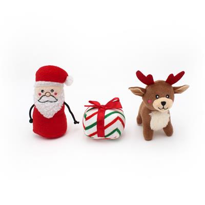 Holiday Burrow™ - Santa's Sleigh - Christmas Dog Toy