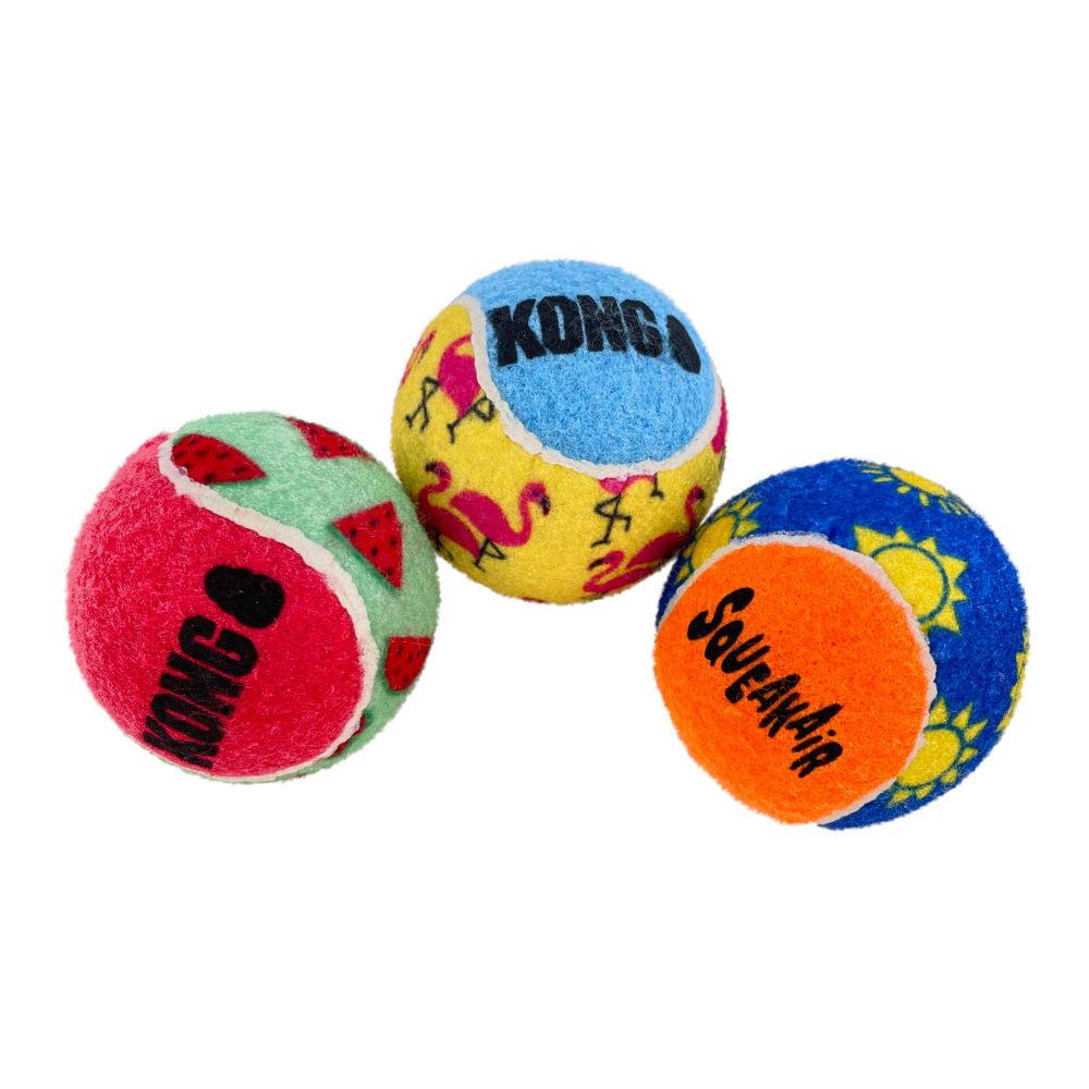 KONG AirDog Tennis Ball | Cane | Giocattoli | Pallone, Corda, Anello - Foto 3