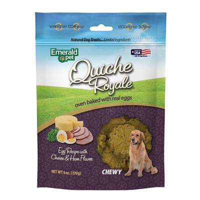 Emerald Pet Quiche Royale Chewy Dog Treat 6oz.