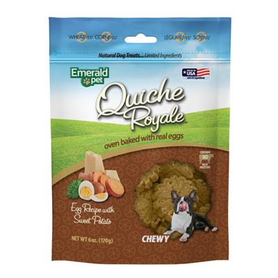 Emerald Pet Quiche Royale Chewy Dog Treat 6oz.