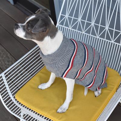 Heather Grey Stripe Sweater