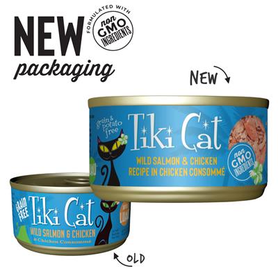 Tiki Cat Napili Luau Wild Salmon & Chicken 2.8oz (case of 12)