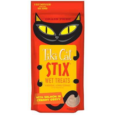 TIKI PETS CAT STIX MOUSSE SALMON 3oz 3 Packs