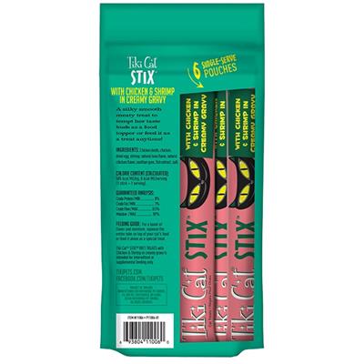 TIKI PETS CAT STIX MOUSSE CHICKEN & SHRIMP 3oz 3 packs