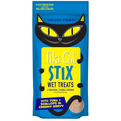 TIKI PETS CAT STIX MOUSSE TUNA & SCALLOPS 3oz 3 packs
