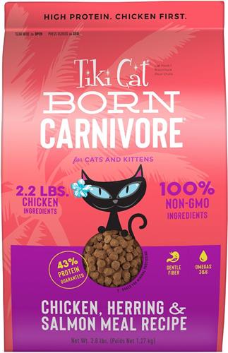 TIKI PET CAT CARNIVORE GRAIN FREE CHICKEN & HERRING 2.8LB