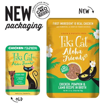TIKI PETS CAT ALOHA CHICKEN & LAMB 2.5oz 3 packs
