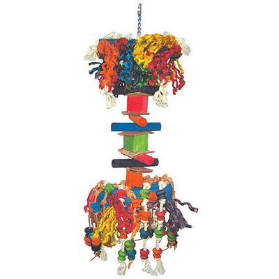 A&E Cages Happy Beaks Hairy Monster Bird Toy Large