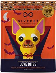 GivePet Halloween Soft Dog Treats Love Bites 6 Oz.