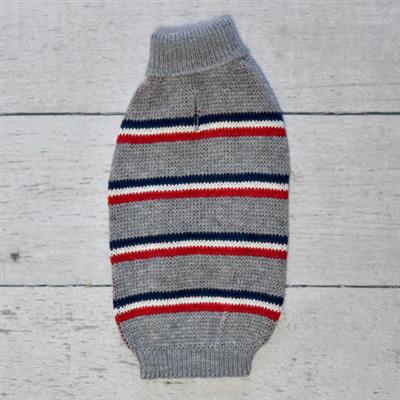 Heather Grey Stripe Sweater