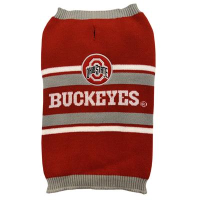 OHIO STATE PET SWEATER