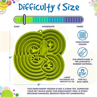 Water Frog Design eTray Enrichment Tray for Dogs
