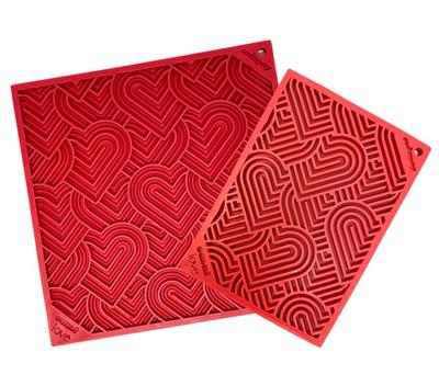 Heart Design "Love" eMat Enrichment Lick Mat