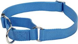 No! Slip® Martingale Adjustable Dog Collar, Blue Lagoon