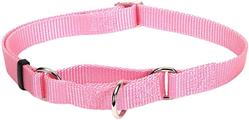 No! Slip® Martingale Adjustable Dog Collar, Pink Bright