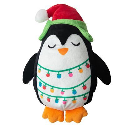 Merry Penguin with Christmas Lights Dog Toy by SnugArooz