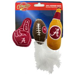 ALABAMA 3 PC CAT NIP TOY SET