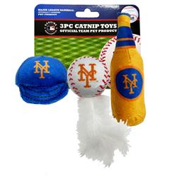 NY METS 3 PC CAT NIP TOY SET