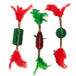 Spot Holiday Silver Vine Cat Corded Stick Toy Assorted