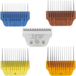 Wide Combs Colored Set of 4 with 30W blade by PetStore.Direct