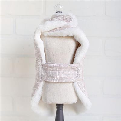 Gia Dog Coat: Ice Pink