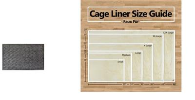 Cage Liner Faux Fur Brown