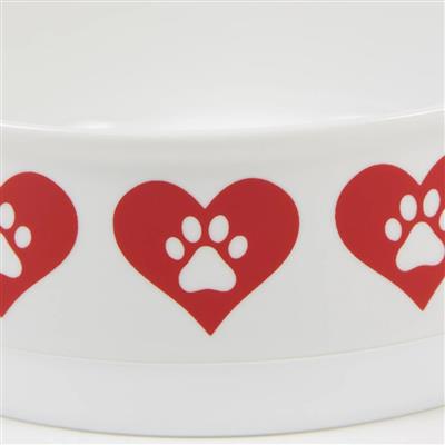 Heart Paw Pet Bowl & Canister
