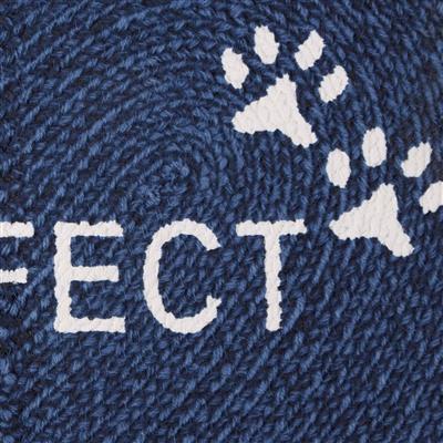 Navy Purrfect Heart Shaped Pet Mat 20x20
