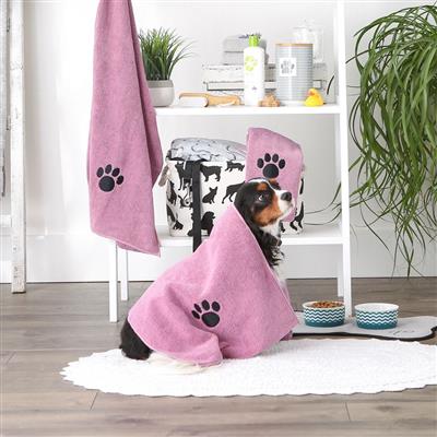 Rose Embroidered Paw Small Pet Towel Set of 3