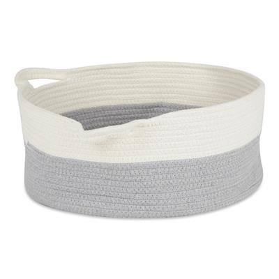 White And Gray Cotton Rope Cat Ears Pet Basket