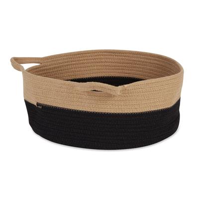 Beige And Black Cotton Rope Cat Ears Pet Basket