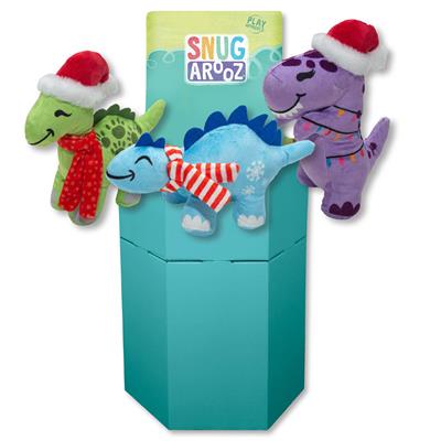 SnugArooz Holiday Dinosaur 36pc Display