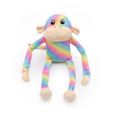 Spencer the Crinkle Monkey - Large Rainbow
