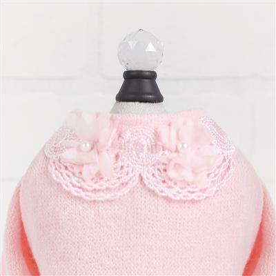 Sweet Magnolia Dog Sweater: Pink