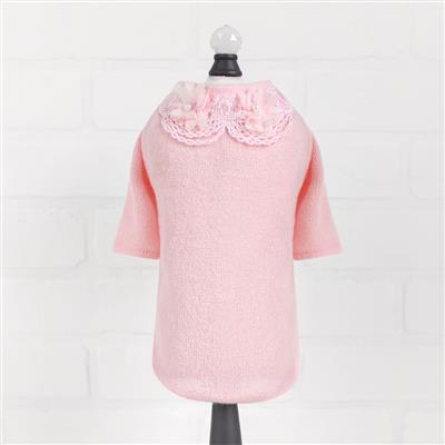 Sweet Magnolia Dog Sweater: Pink