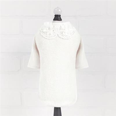 Sweet Magnolia Dog Sweater: Cream