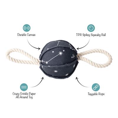 Pulling You In Celestial Canvas Dog Toy